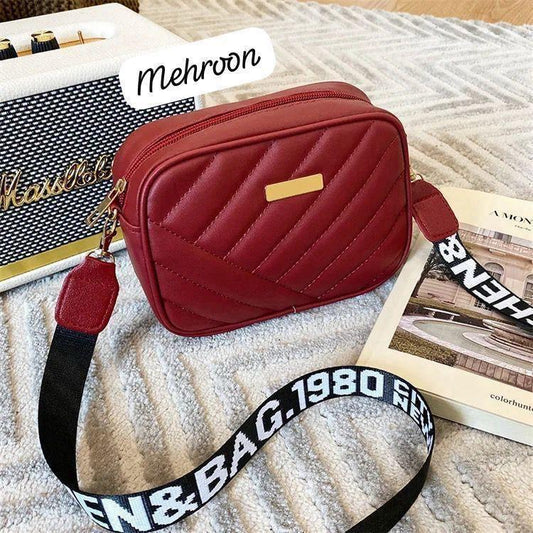 Women 1PC Multicolor leather crossbody bag